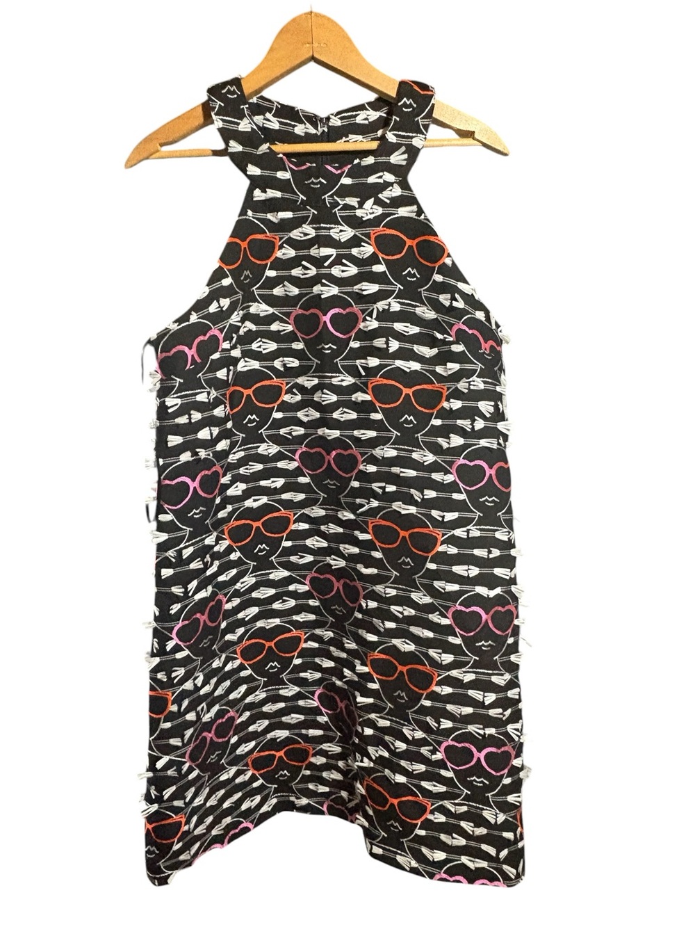 Hutch Black Dress with Pink & Orange Sunglasses Print